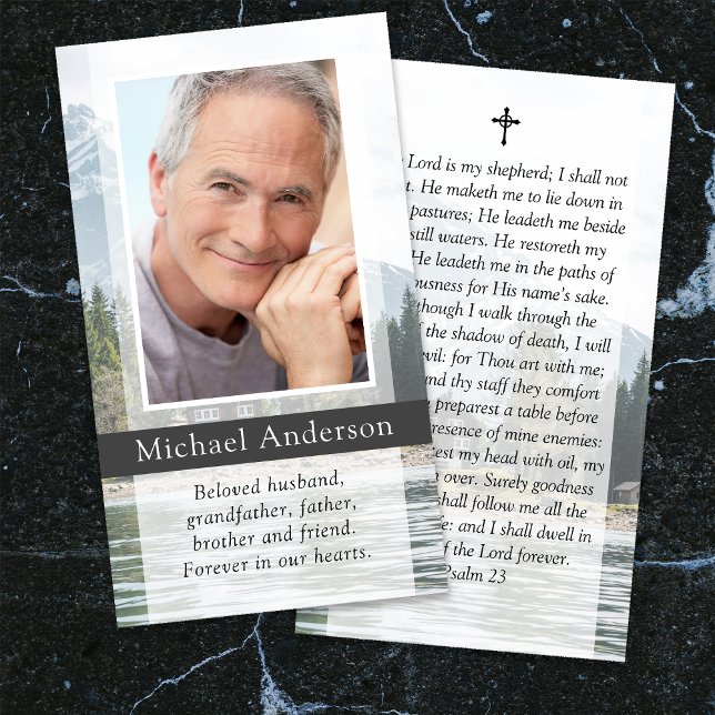 Gedenkkarte zum Beerdigen der Gebetskarte (Von Creator hochgeladen)