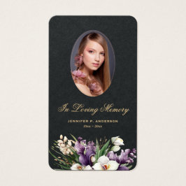 Gedenkkarten für das Black Gold Floral Foto