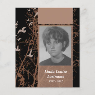 Gedenkkarten Silhouette Vögel