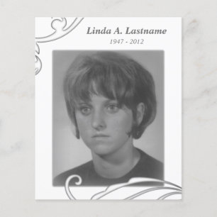 Gedenkkarten weiß geblüht