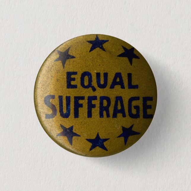 Gedenkknopf des historischen Suffragette-Buttons Button (Vorderseite)