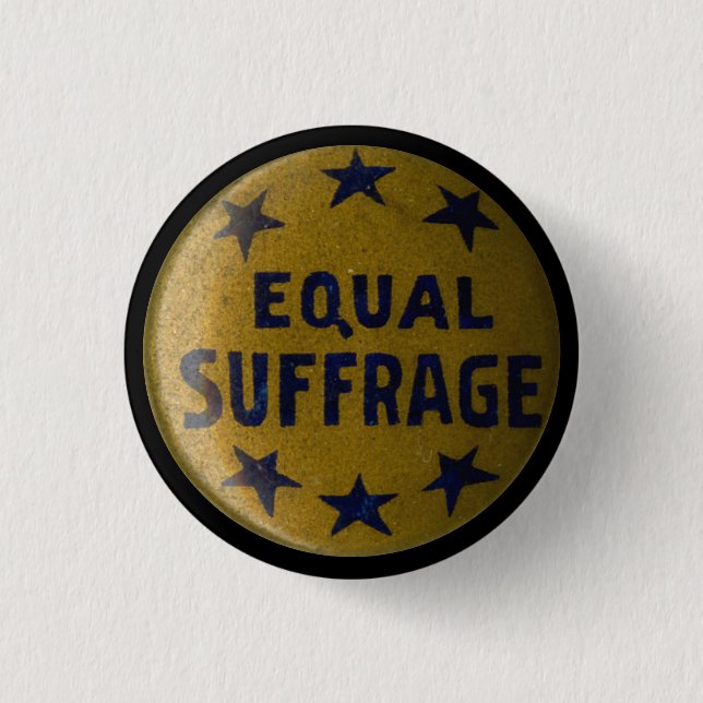 Gedenkknopf des historischen Suffragette-Buttons Button (Vorderseite)
