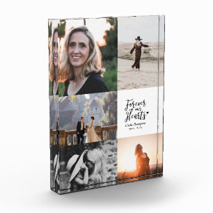 Gedenkkollage-Fotoblock 'Für immer in unseren Herz Fotoblock