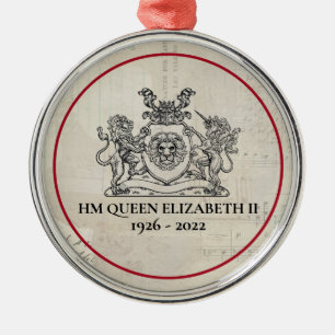 Gedenkkönigin Elizabeth II. 1926-2022 Ornament Aus Metall