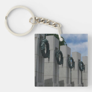 Gedenkkranz am World War II Memorial I Schlüsselanhänger