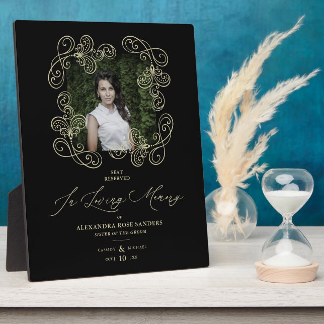 Gedenkmal für die Schwarze Hochzeit mit Handschrif Fotoplatte (Seite)