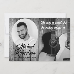 Gedenkmal für schwarze und weiße Gitarren Einladung