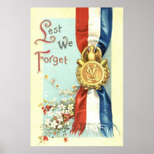Gedenkmedaille Tag der Blumen zum Gedenken Poster