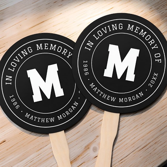 Gedenkmonogramm 'In Loving Memory' Fächer (Von Creator hochgeladen)