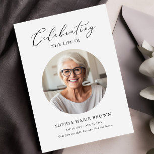 Gedenkorden für das Foto der Beerdigung Programm