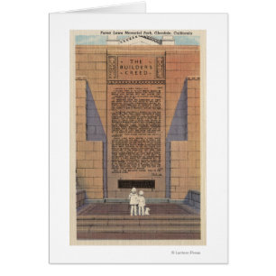 Gedenkpark auf dem Waldrasen, Credo des Bauers