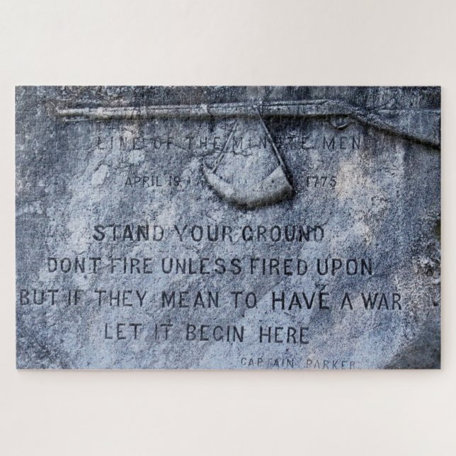 Gedenkpest Lexington Massachusetts Puzzle (Horizontal)