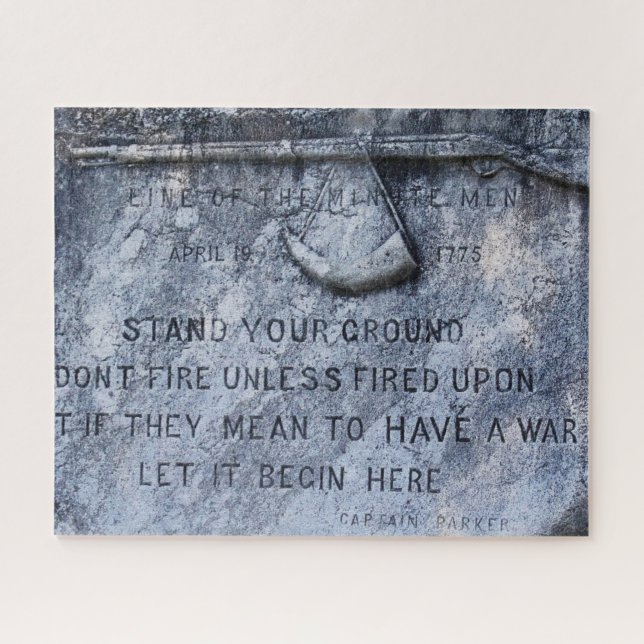 Gedenkpest Lexington Massachusetts Puzzle (Horizontal)