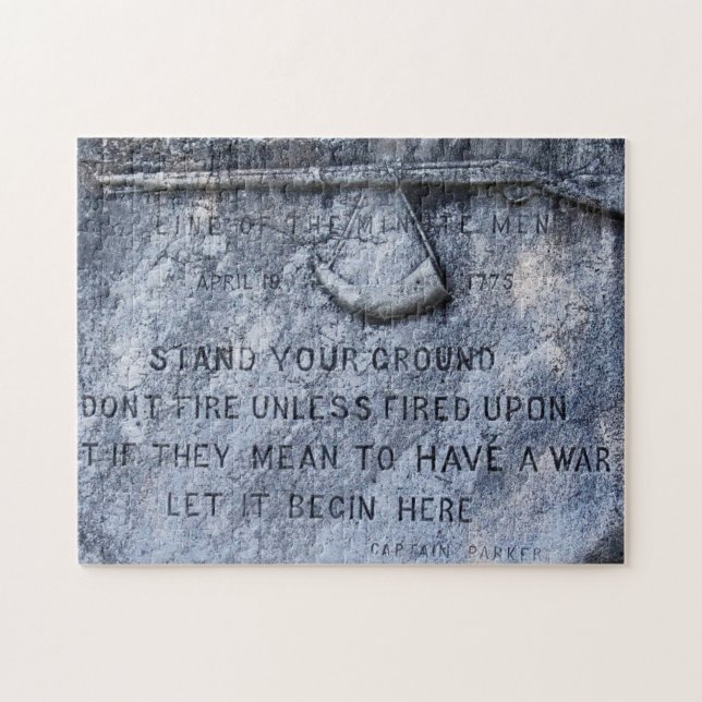 Gedenkpest Lexington Massachusetts Puzzle (Horizontal)