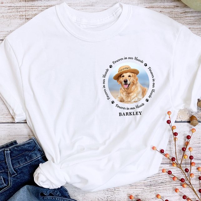 Gedenkpfade für Hunde druckt einfaches Chic-Foto T-Shirt (Von Creator hochgeladen)
