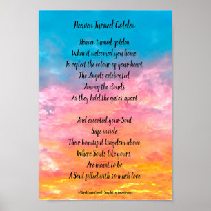 Gedenkposter - Der Himmel wurde goldgelb Poster