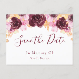 Gedenkpostkarte für Haustiere Ankündigungspostkarte