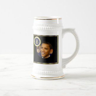 Gedenkpräsident Obama Inauguration Bierglas