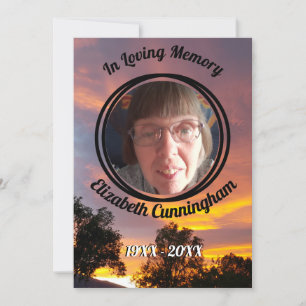 Gedenkprogramm für das Gold- und Rosa-Sonnenunterg Einladung