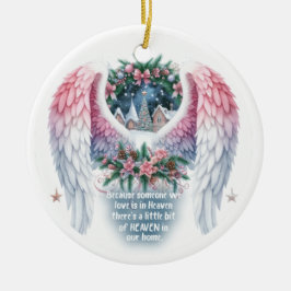 Gedenkschmuck _ Weil jemand, in dem wir Liebe sind Keramik Ornament