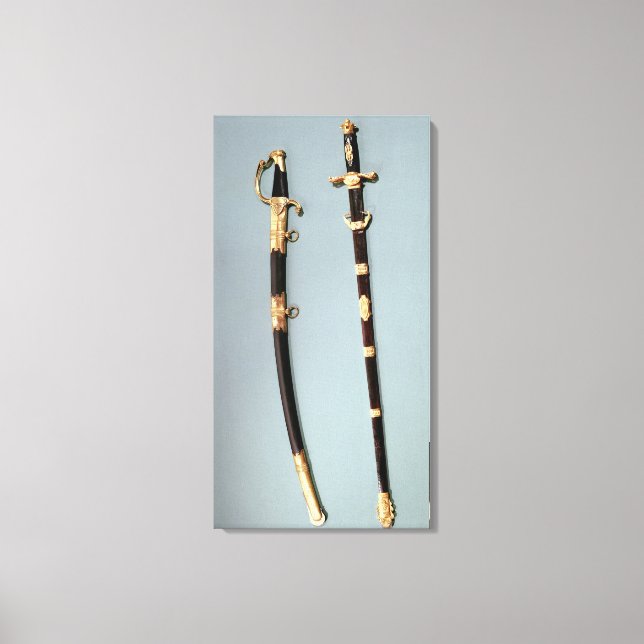 Gedenkschwert von Napoleon Bonaparte Leinwanddruck (Vorderseite)