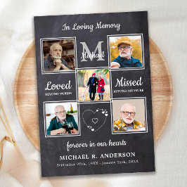 Gedenkstätte 5 Fotocollage Feier des Lebens Einladung