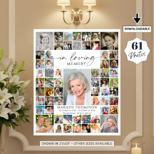 Gedenkstätte 61 Fotocollage In Liebe zum Gedenken Poster