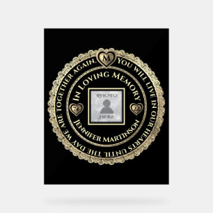 Gedenkstätte Acrylschild