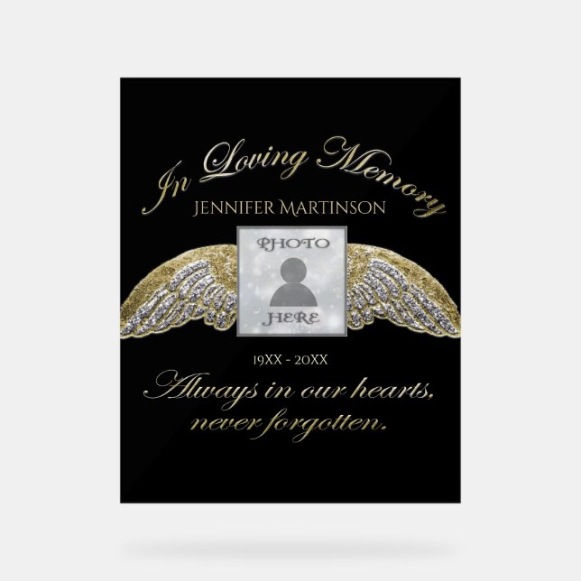 Gedenkstätte Acrylschild (Vorderseite)