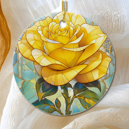 Gedenkstätte der Gelben Rose Keramik Ornament