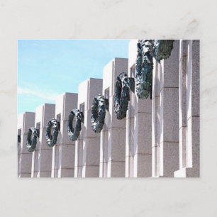 Gedenkstätte des Zweiten Weltkriegs Bronze Kränze  Postkarte