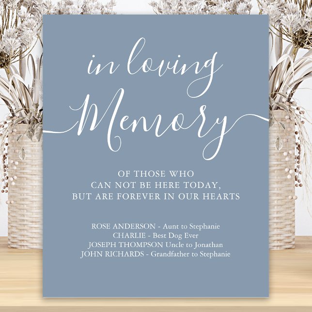 Gedenkstätte dusty Blue in Love Memory Poster (Von Creator hochgeladen)