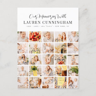 Gedenkstätte Einfache Moderne Minimalistische 25-F Postkarte