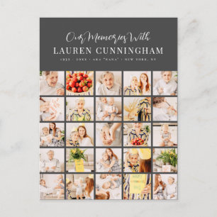 Gedenkstätte Einfache Moderne Minimalistische 25-F Postkarte