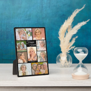Gedenkstätte FOREVER IN UNSEREN HERZEN Foto-Collag Fotoplatte