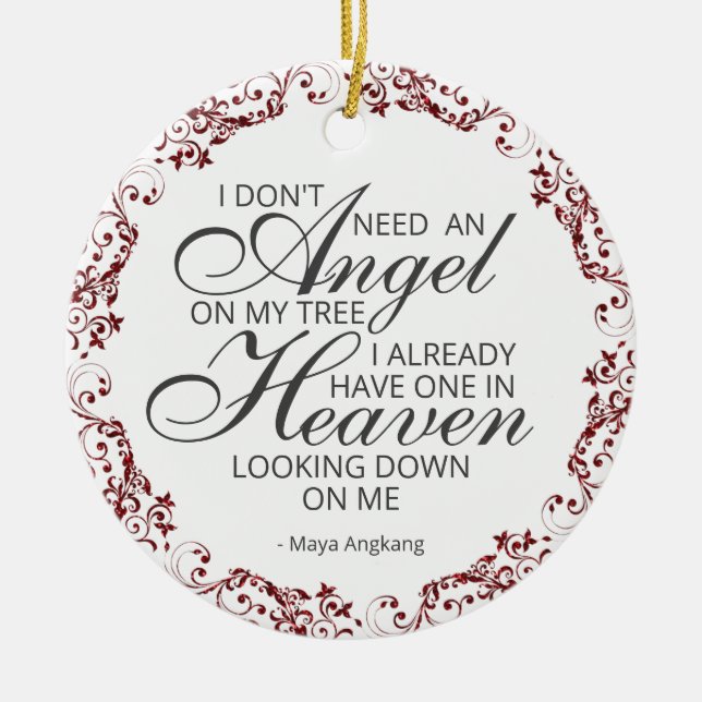 Gedenkstätte Foto Keramik Ornament (Vorne)