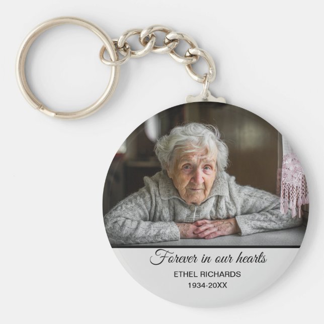 Gedenkstätte für Beileid in der Erinnerung | FOTO Schlüsselanhänger (Vorne)