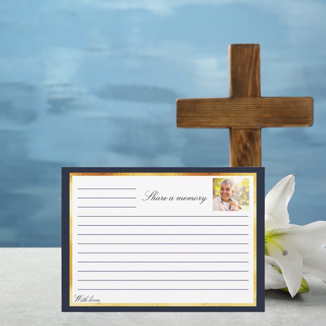 Gedenkstätte für das blaue Foto einer Speicherkart Einladung (Von Creator hochgeladen)