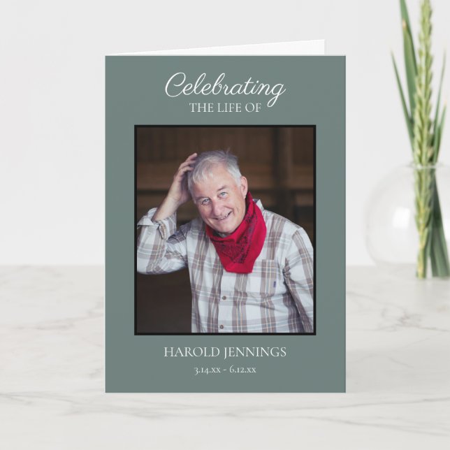 Gedenkstätte für das elegante grüne Foto Programm (Vorderseite)