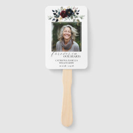 Gedenkstätte für das Foto der Burgundy Navy Fächer