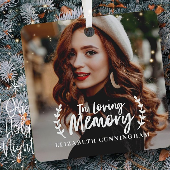 Gedenkstätte für das Love Memory Cursive Foliage F Ornament Aus Metall (Von Creator hochgeladen)