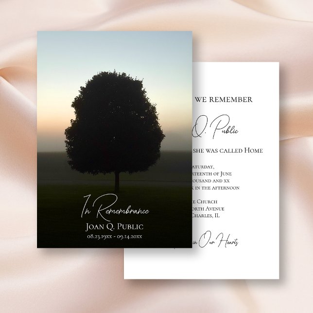 Gedenkstätte für den natürlichen Baum bei Sonnenau Einladung (Von Creator hochgeladen)