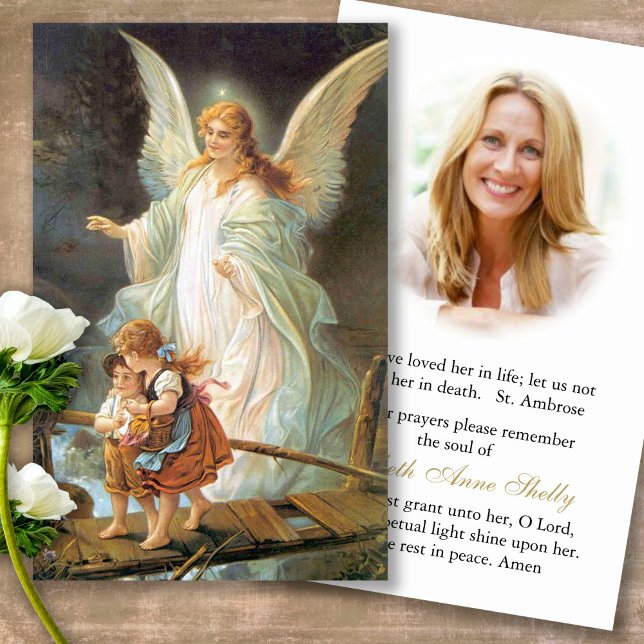 Gedenkstätte für den Totenverlust Angel Sympathiek (Forever in our hearts, celebration of life, in loving memory of, prayer cards for bereavement)