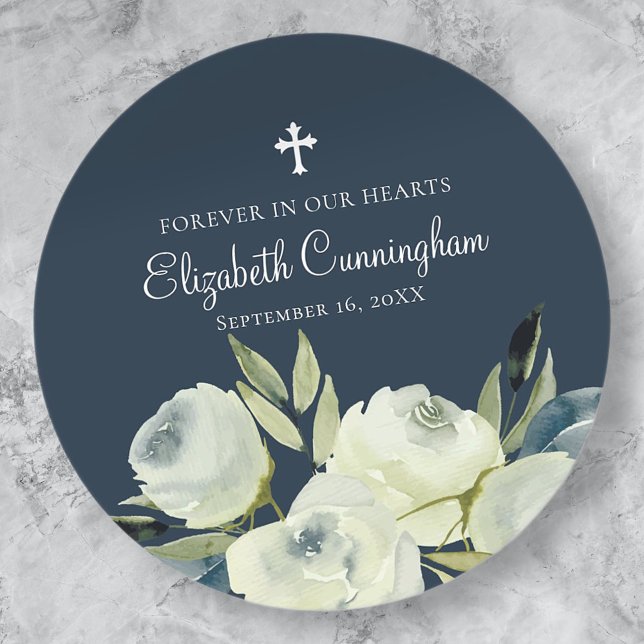 Gedenkstätte für die Blume Wasserfarben Umschlag A Runder Aufkleber (Von Creator hochgeladen)