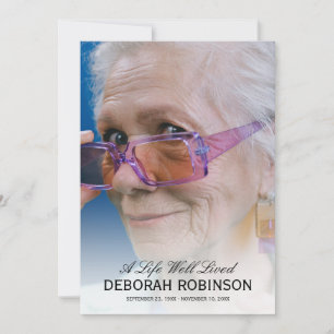 Gedenkstätte für Elegante Fotosammlungen Dankeskarte