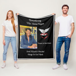 Gedenkstätte für geliebte, vermisste und vererbte fleecedecke