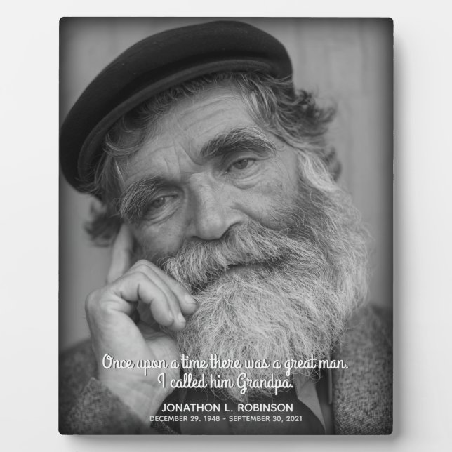 Gedenkstätte für Großvater Fotoplatte (Vorderseite)