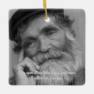 Gedenkstätte für Großvater Keramikornament