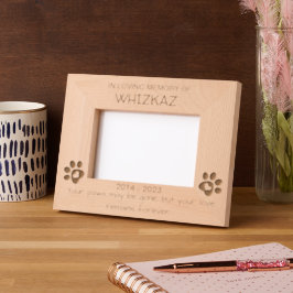 Gedenkstätte für Haustiere - Eigene Hommage an Ihr Geätzte Rahmen