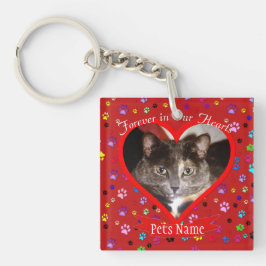 Gedenkstätte für Haustiere - für immer im Herzen Schlüsselanhänger